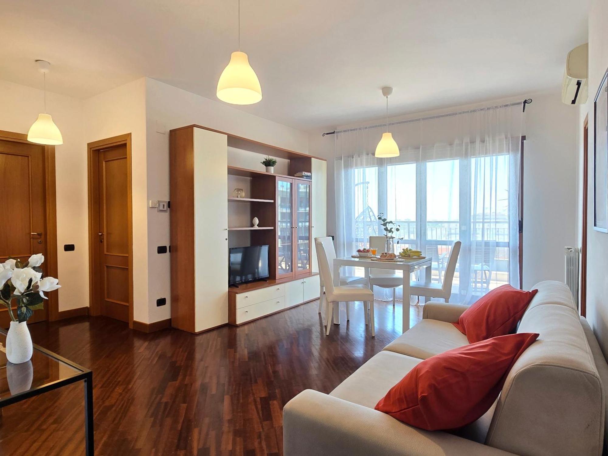 Golden Hour Apartment - Panoramic Terrace Fiumicino Buitenkant foto